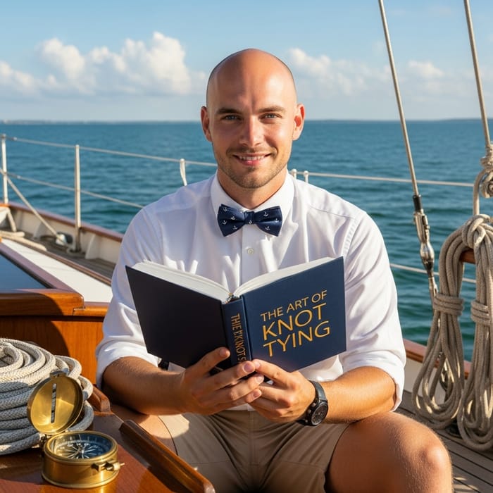 Cheerful Young Skipper: Smart Bow-Tie Look Cheerful Young Skipper: Smart Bow-Tie Look