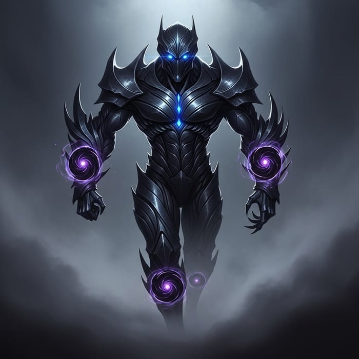 Shadow Harvester - Colossal Ominous Android in Dark Bio-Armor Shadow Harvester - Colossal Ominous Android in Dark Bio-Armor