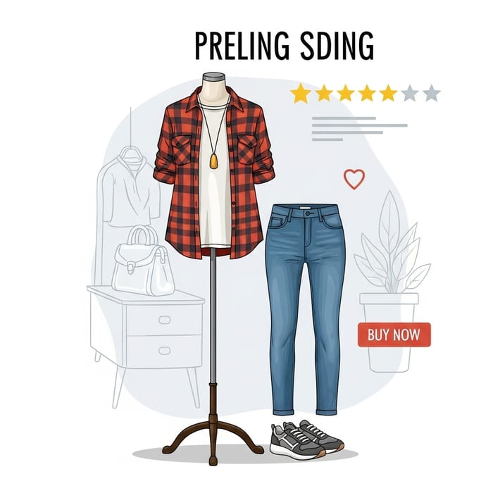 Fashion Illustration: Aesthetic Modeling Clothing for Online Seller