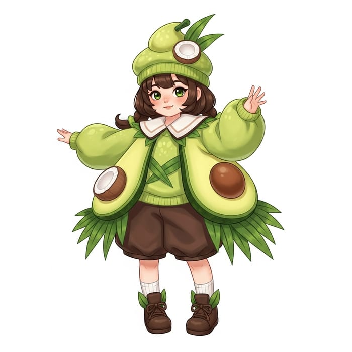 Avocado Girl with Buko Pandan Toppings Avocado Girl with Buko Pandan Toppings