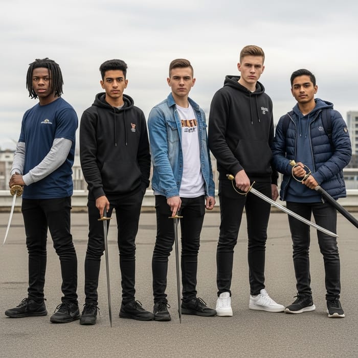 Modern Boys with Swords Modern Boys with Swords