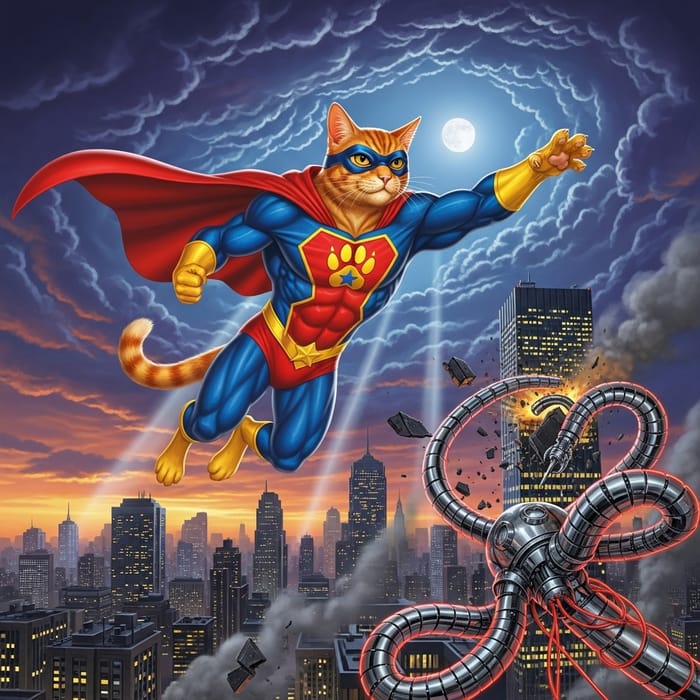 Superhero Cat | Cat Superhero Costume