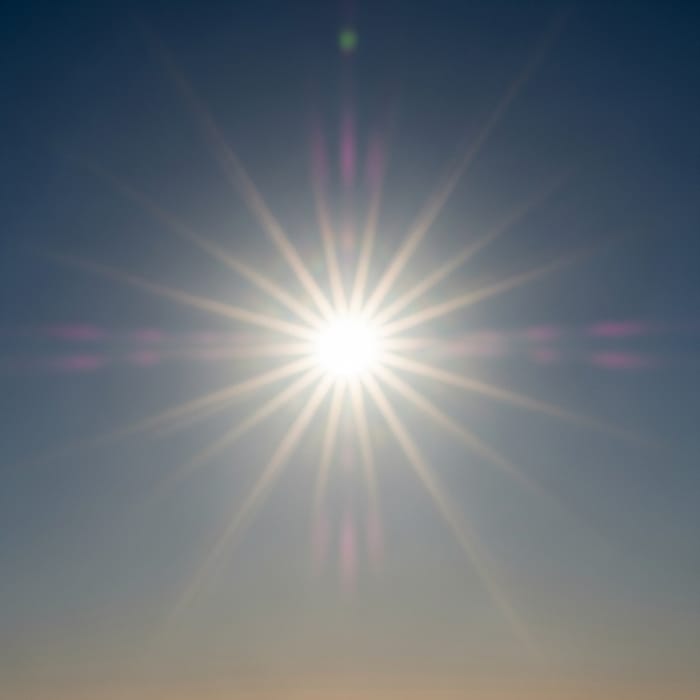 Bright Sun: A Radiant Display in the Clear Sky Bright Sun: A Radiant Display in the Clear Sky