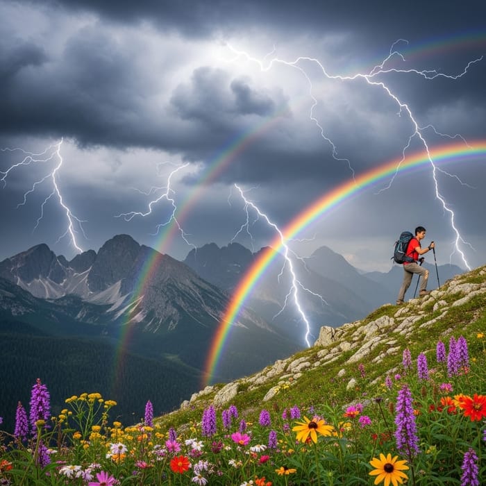 Overcoming Adversity with Vibrant Colors and Brave Determination Overcoming Adversity with Vibrant Colors and Brave Determination