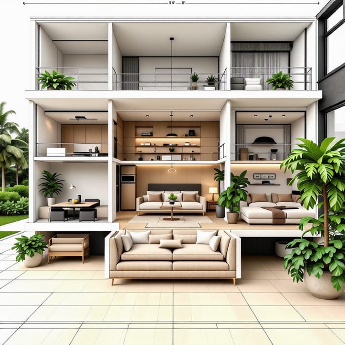 Aesthetic One-Story House Floor Plan with 3 Bedrooms