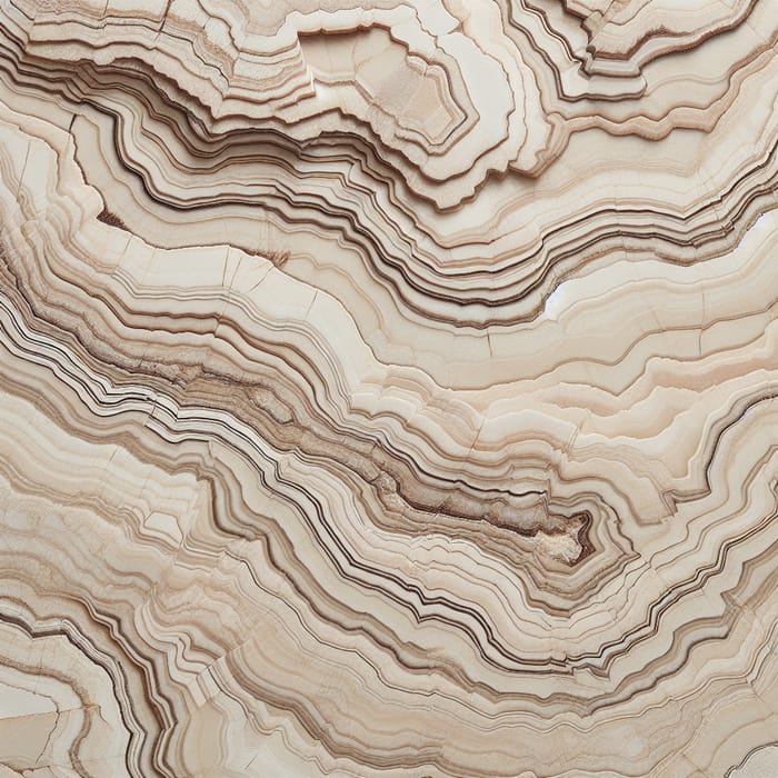 Light Beige Sandstone Texture with Brown Veins - Vertical Frequent Voluminous