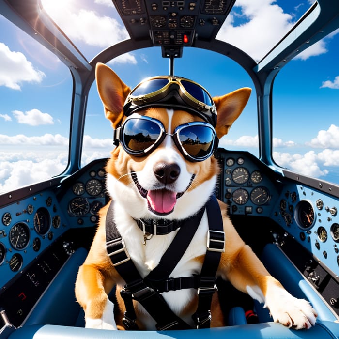 Dog Pilot in Helicopter – A Comical Flight Adventure