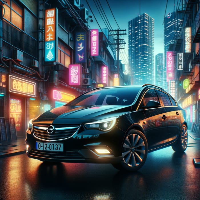 Opel Signum 1.9 CDTI: Night Shots in Neon City