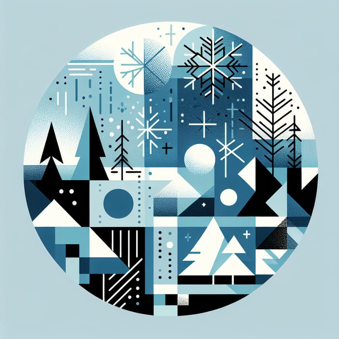 Geometric Winter Composition