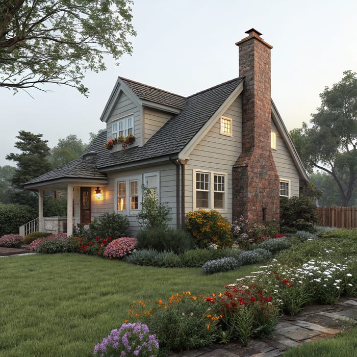 Charming House with Garden and Fireplace