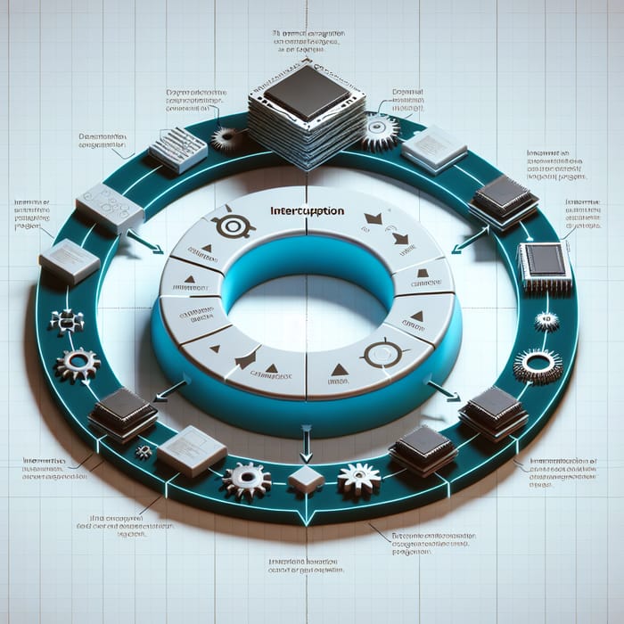 Visualization of Interruption Cycle in Computer System