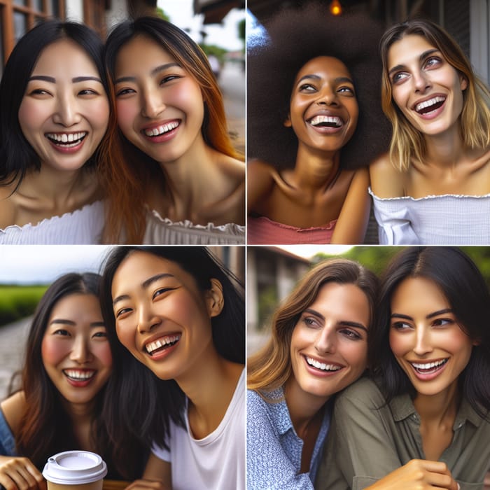 Four Girl Friends Enjoying Quality Time Together