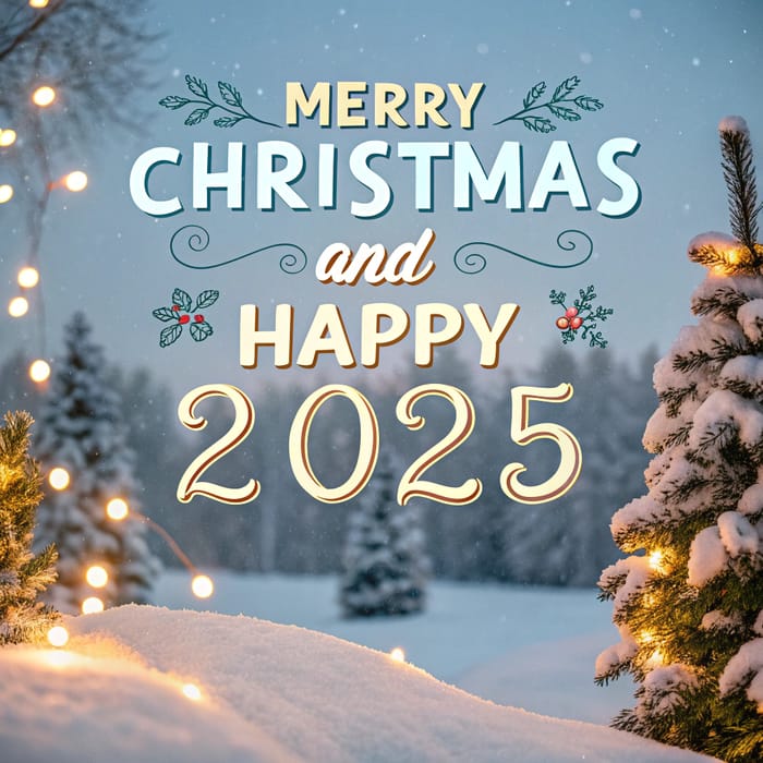 Merry Christmas and Happy 2025 Wishes