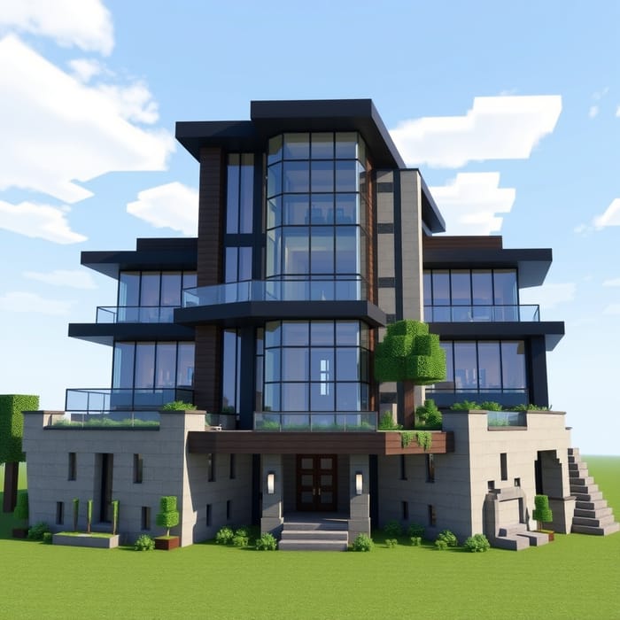 Stunning Modern Mansion in Minecraft