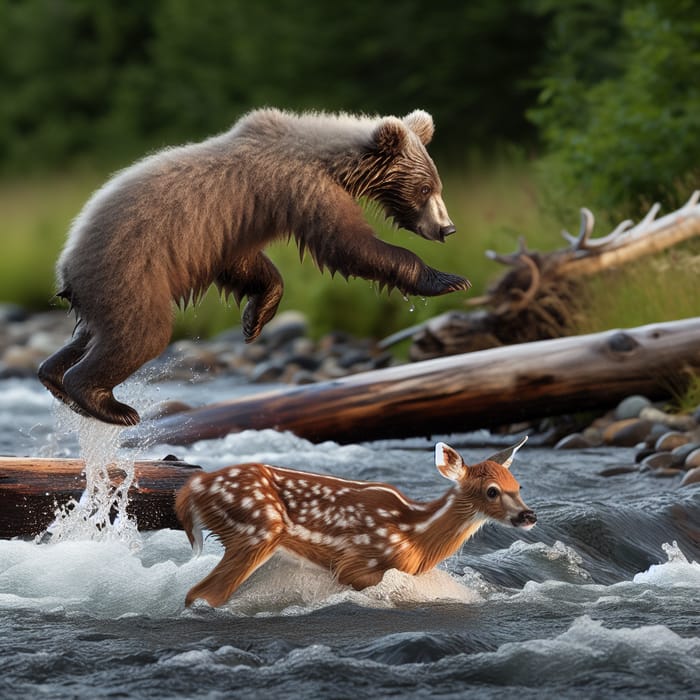 Little Grey Bear Rescues Fawn | Heartwarming Story