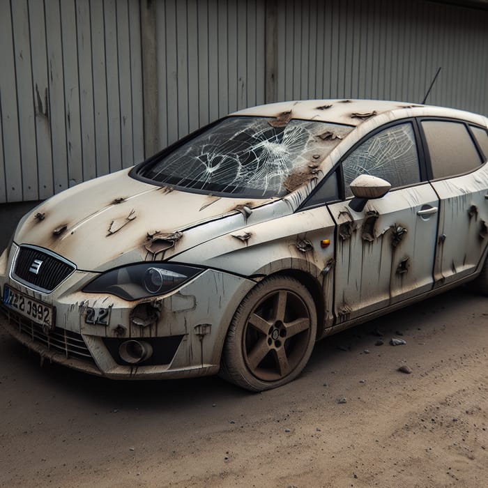 Damaged Seat Leon 2.0 TDI: Signs of Wear and Tear - A Story of Resilience