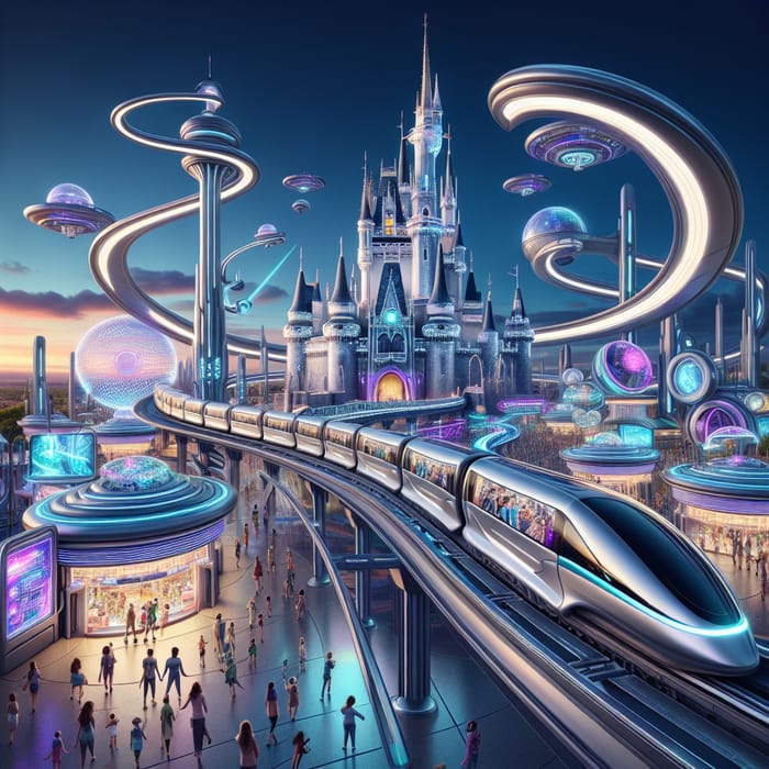 Futuristic Disney World Imagined | Ultra-Modern Park & Technology