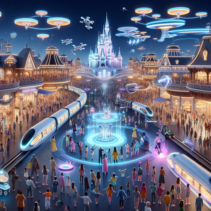 Future Disney World | Futuristic Technology & Joyful Wonder