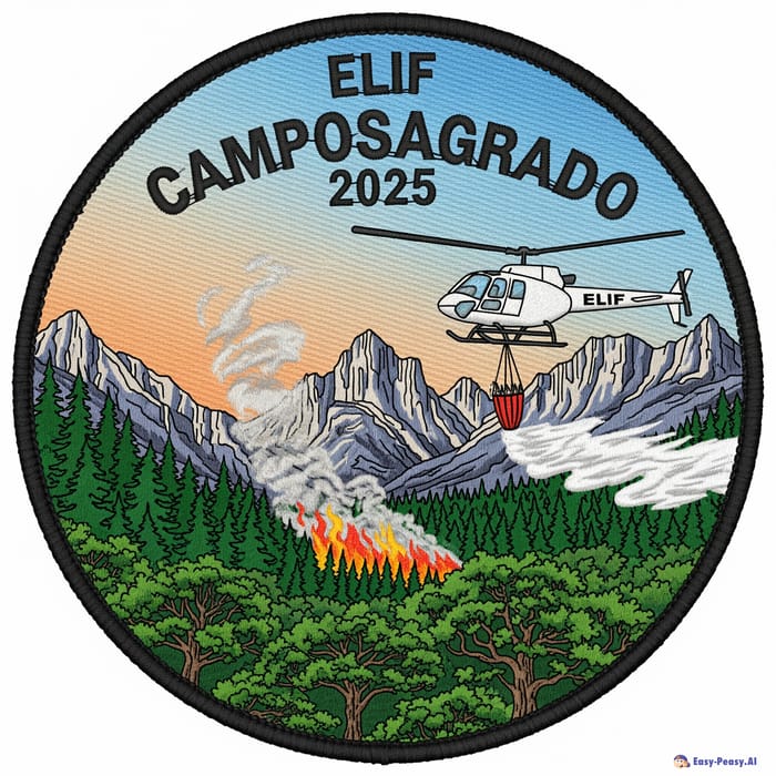 Forest Firefighter Patch Design - ELIF Camposagrado 2025 Forest Firefighter Patch Design - ELIF Camposagrado 2025
