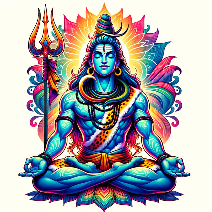 Lord Shiva - Mythical Deity in Meditative Pose