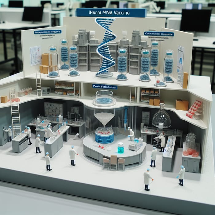 mRNA Vaccine Production by AstraZeneca | Model Showing Process