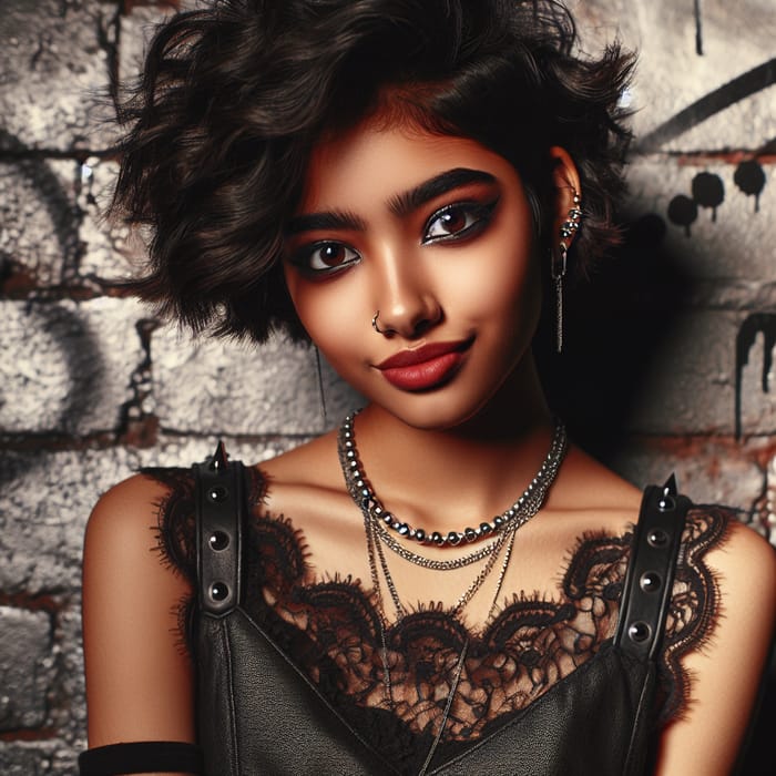 Edgy Black Dress Fashion for South Asian Girls