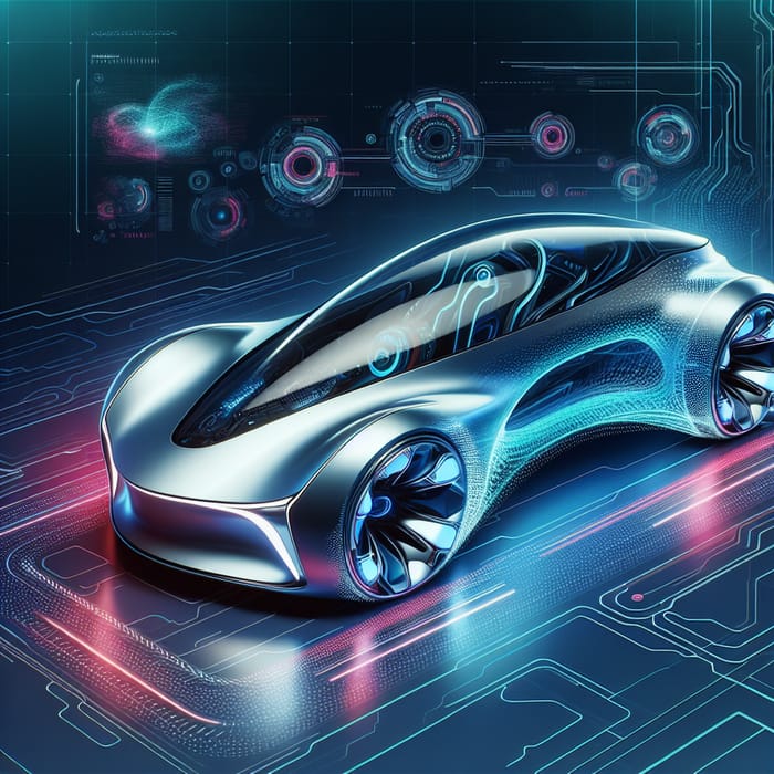 AI-Inspired Futuristic Car Art