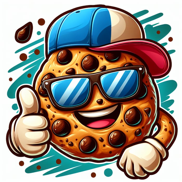 Cool Chocolate Chip Cookie Caricature