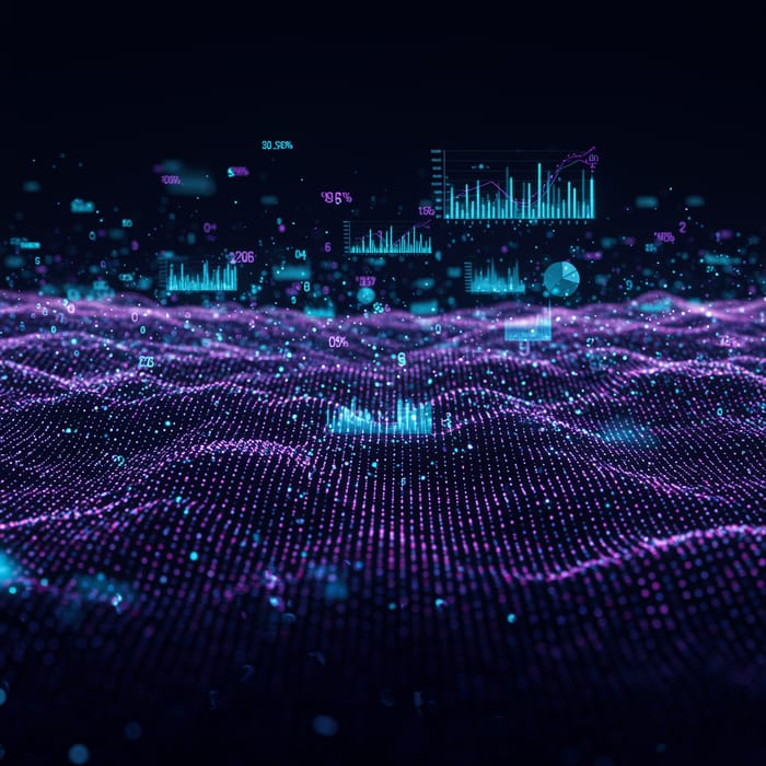 Futuristic Digital Data Visualization