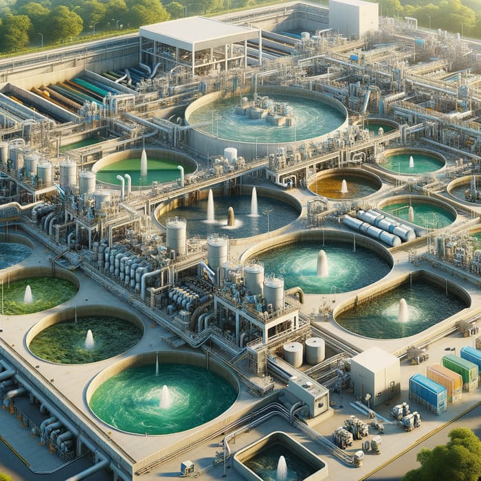 Modern Wastewater Treatment Plant