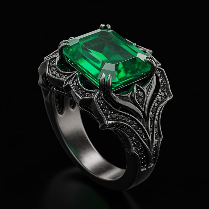 Bold Emerald Jewelry Showcase