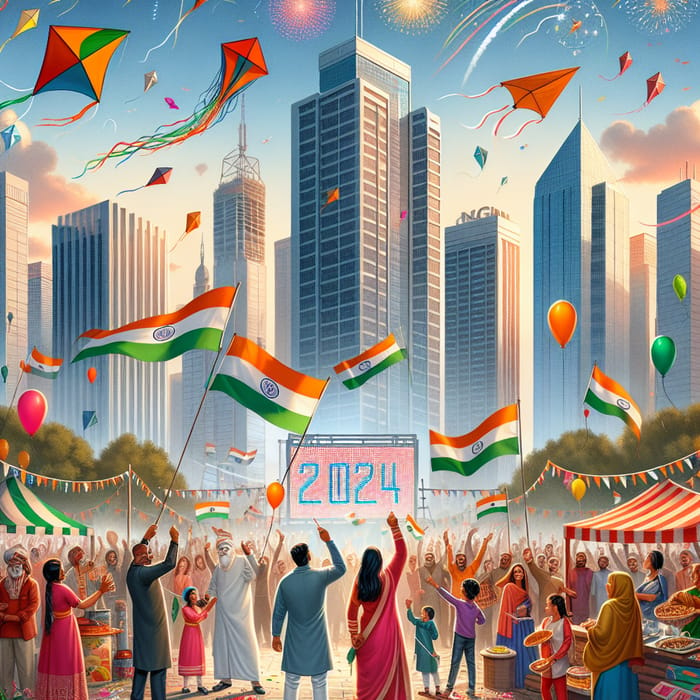 Republic Day 2024 Celebration: Kite Flying at City Park