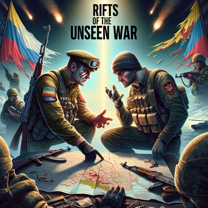 Rifts of the Unseen War - Creative Depiction of Russia Ukraine Conflict