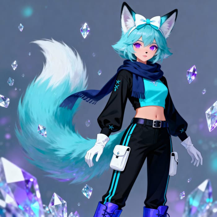 Elegant Female Fox Character Design Elegant Female Fox Character Design