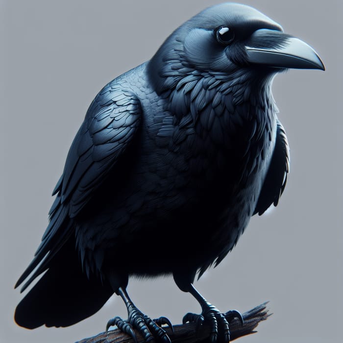 Black Crow in Bulking Stance - Nature's Majesty