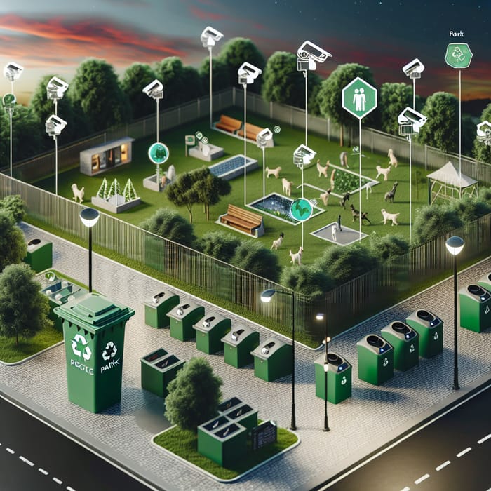 Eco Park with Solar Lights, Security Cameras & More Eco Park with Solar Lights, Security Cameras & More