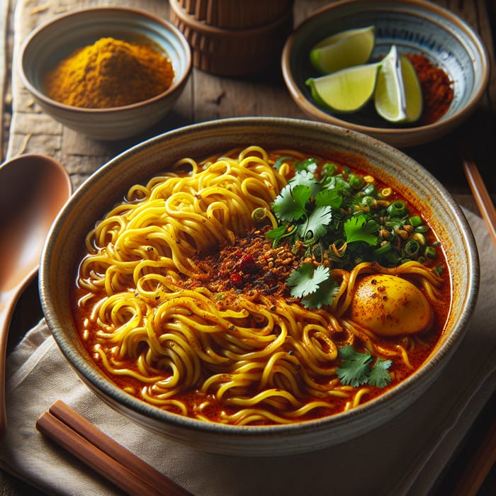 Steaming Mee Curry Bowl: Southeast Asian Delight