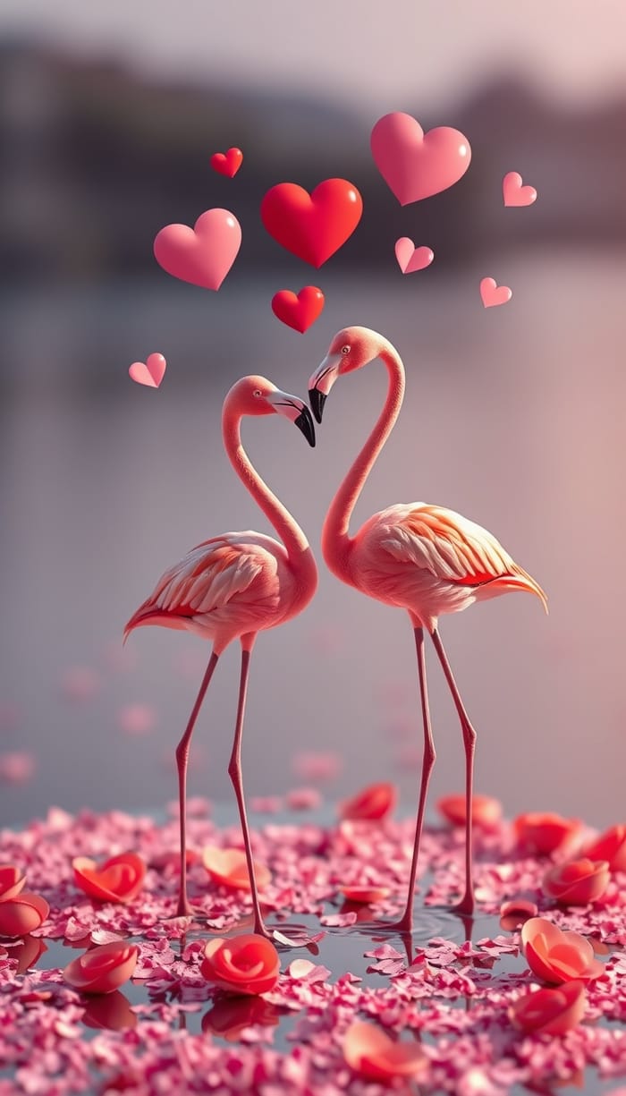 Flamingo in Love: Heartfelt Romance