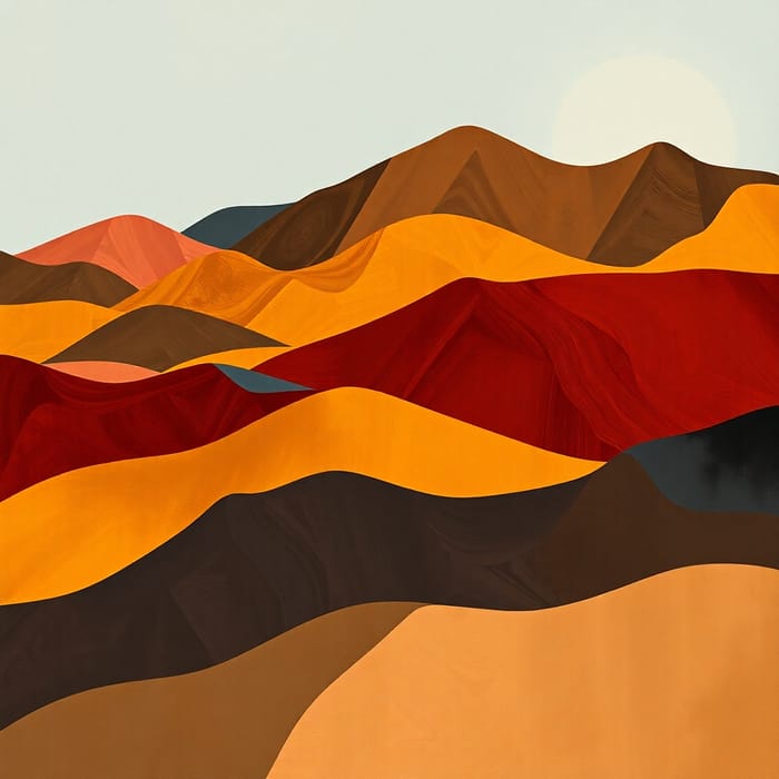 Dynamic Abstract Landscape in Geometric Patterns