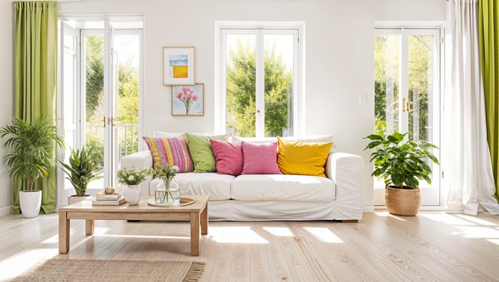 Bright Summer Living Room Design Ideas