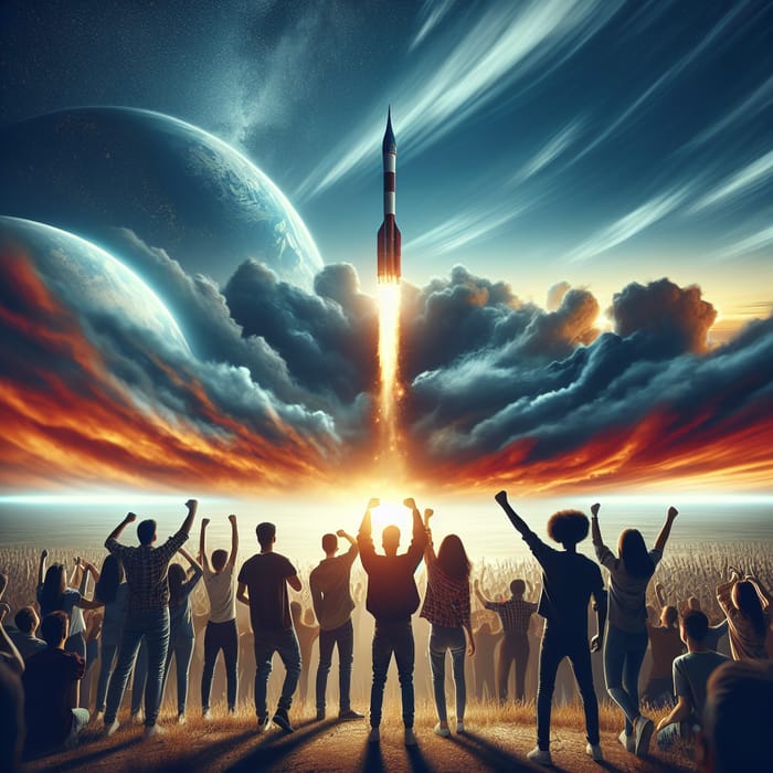 Student Organization's Rocket Soars to Space in Stunning Sunset Launch