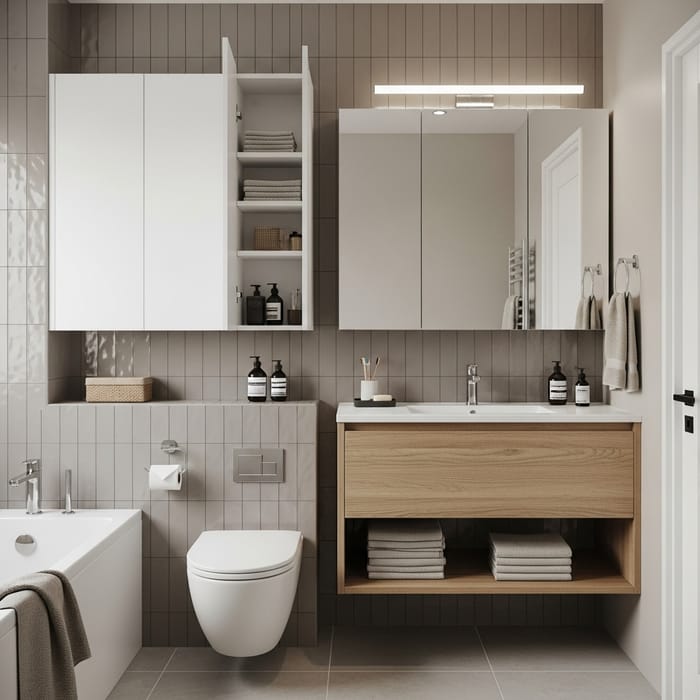 Eliminate Visual Noise in Your Bathroom