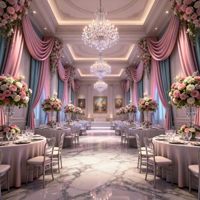Extravagant 3D Reception Hall Decoration Extravagant 3D Reception Hall Decoration