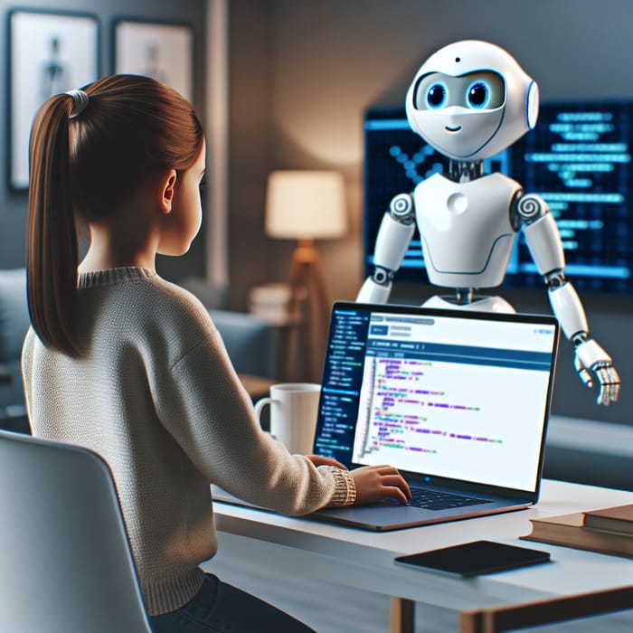 Chatbot Teaches Coding to Young Hispanic Girl | Programming Education