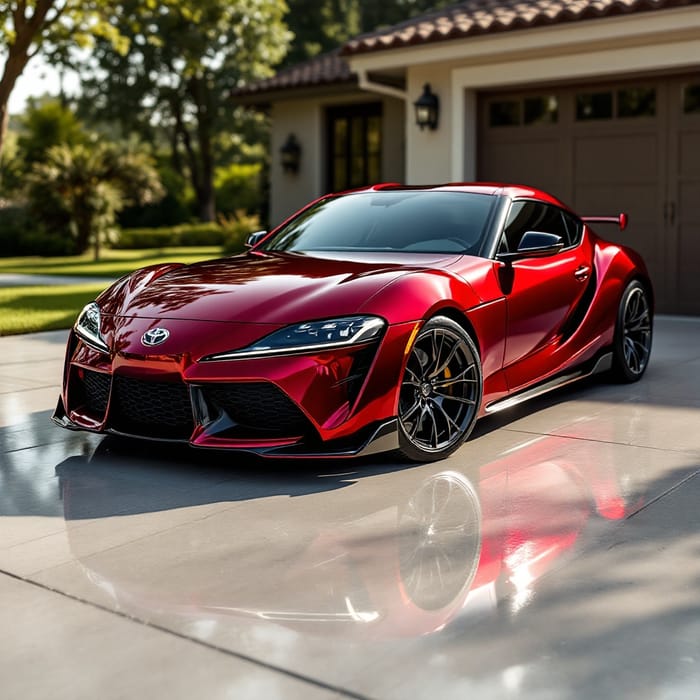 Stunning GR86 Toyota: Glossy Red Beauty Unleashed