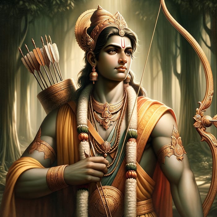 Lord Rama - Archetypal Divine Archer | Mythological Symbol of Wisdom