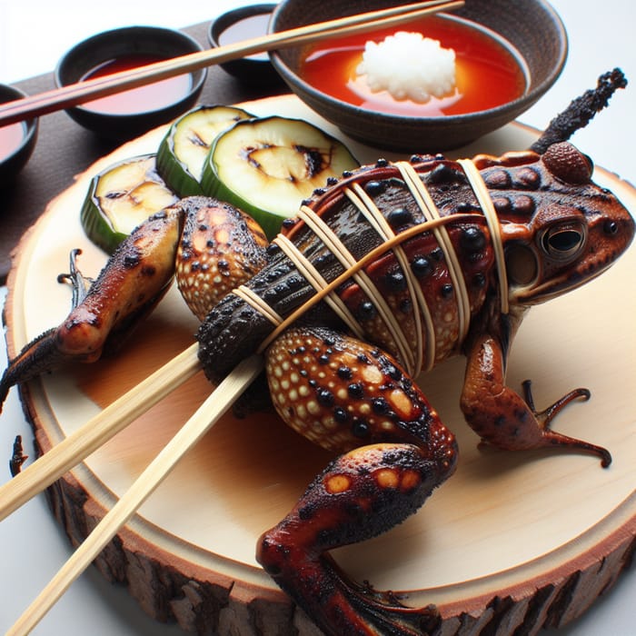 Grilled Frog with Burnt Tail