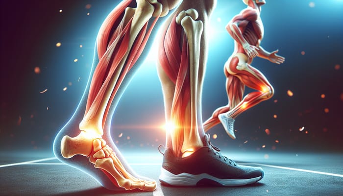 Photorealistic Achilles Tendon Medical Illustration Series