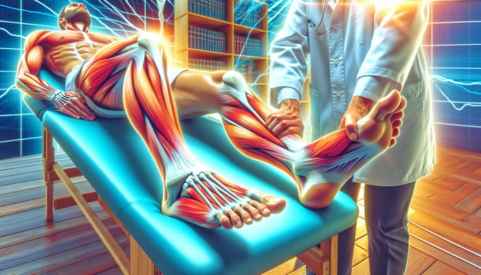 Achilles Tendon Treatment: Photo-Realistic Massage