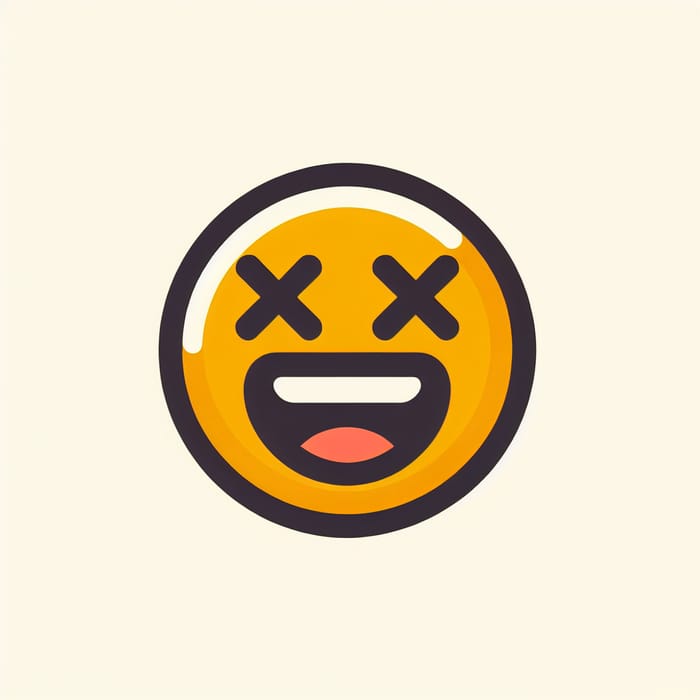 Stylized XD Logo Design: Laughing Face Vector Art